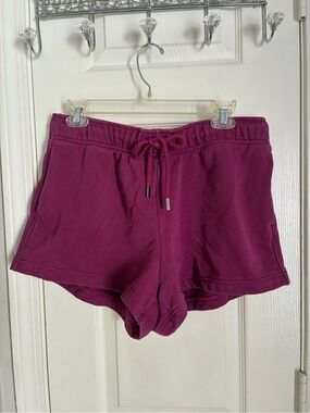 Athleta Deep Magenta Drawstring Athletic Shorts